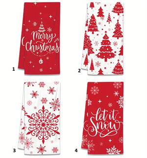 Luksuriøse julehåndklæder til dig der elsker jul